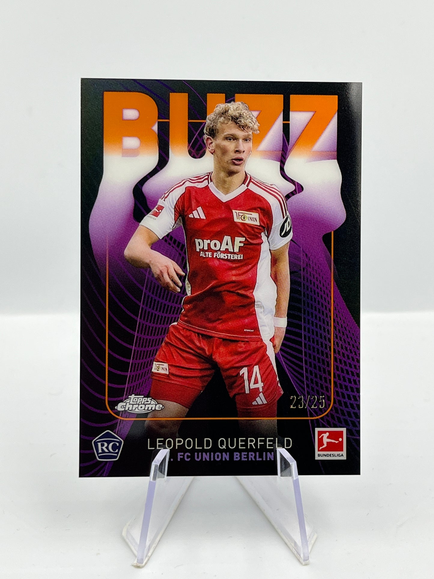 Topps Chrome BuLi 24/25 Leopold Querfeld Union Berlin Buzz RC 23/25 #BU-5