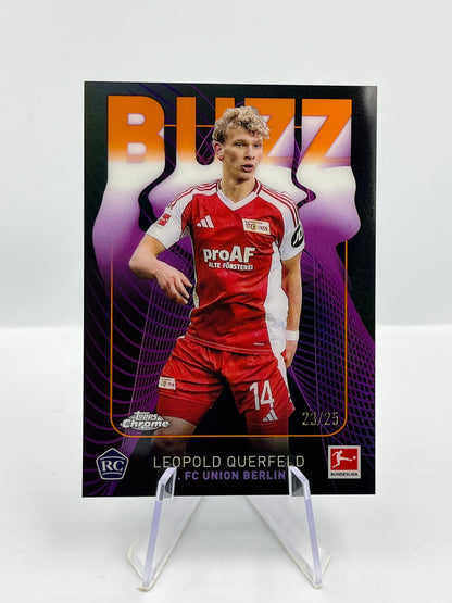 Topps Chrome BuLi 24/25 Leopold Querfeld Union Berlin Buzz RC 23/25 #BU-5