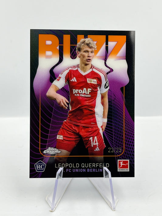 Topps Chrome BuLi 24/25 Leopold Querfeld Union Berlin Buzz RC 23/25 #BU-5