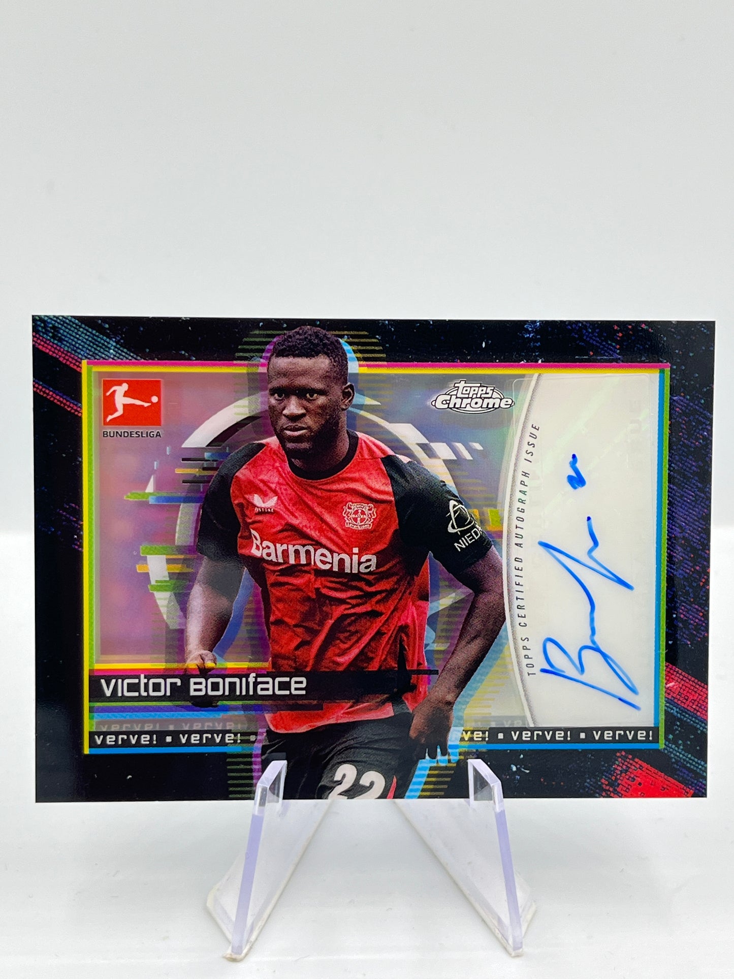 Topps Chrome BuLi 24/25 Victor Boniface Bayer Leverkusen Verve! Auto#VC-VB
