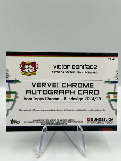 Topps Chrome BuLi 24/25 Victor Boniface Bayer Leverkusen Verve! Auto#VC-VB