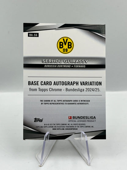 Topps Chrome BuLi 24/25 Serhou Guirassy BVB Dortmund Gold Lava Auto 13/50 #BA-SG