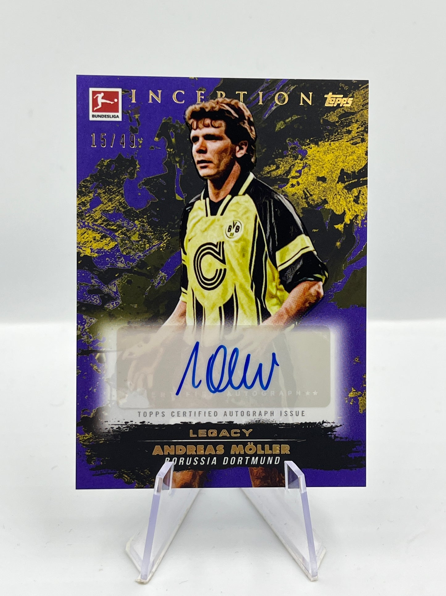 Topps Inception Bundesliga 24/25 Andreas Möller Borussia Dortmund Autograph 15/49