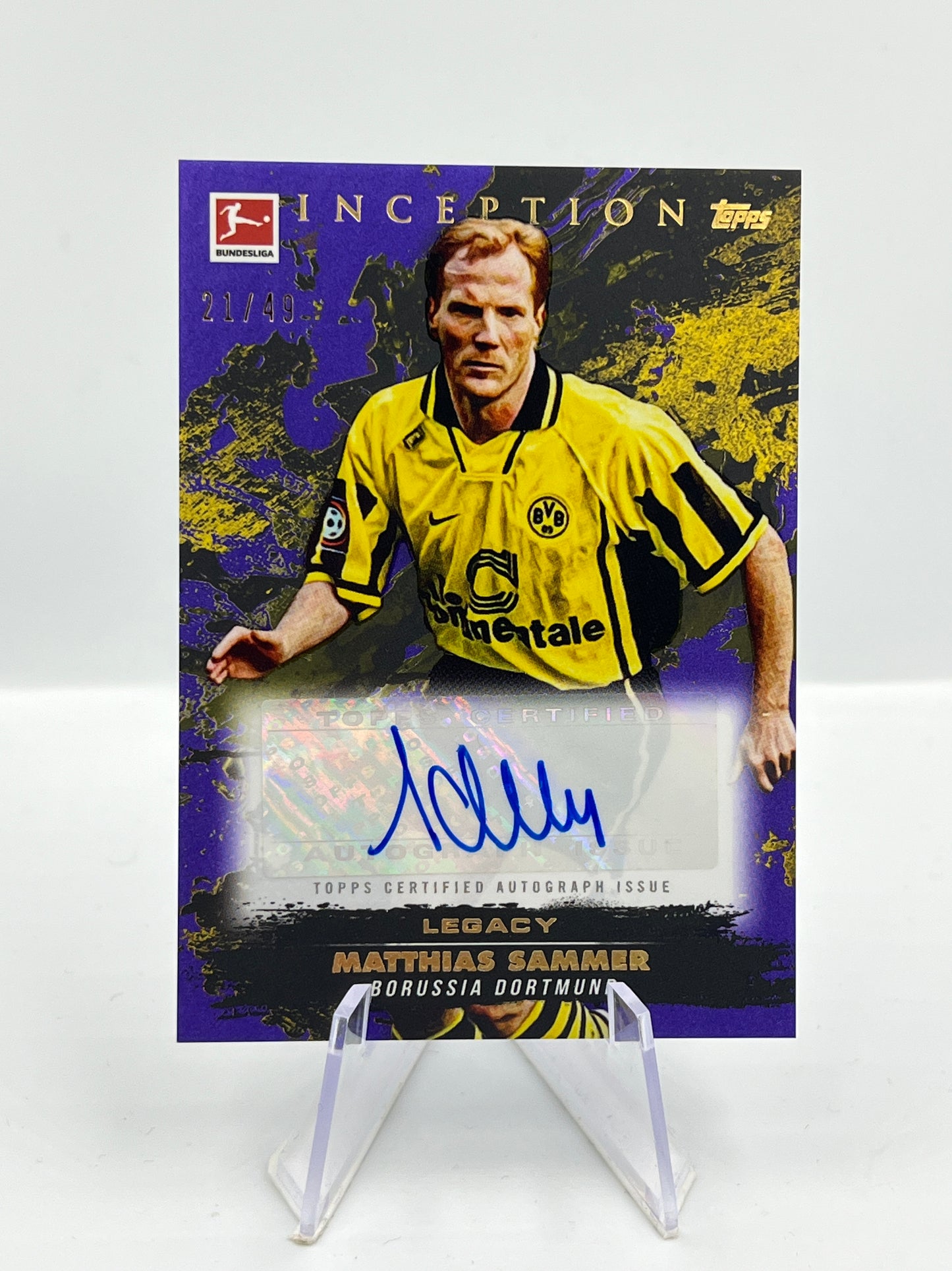 Topps Inception Bundesliga 24/25 Matthias Sammer Borussia Dortmund Autograph 21/49
