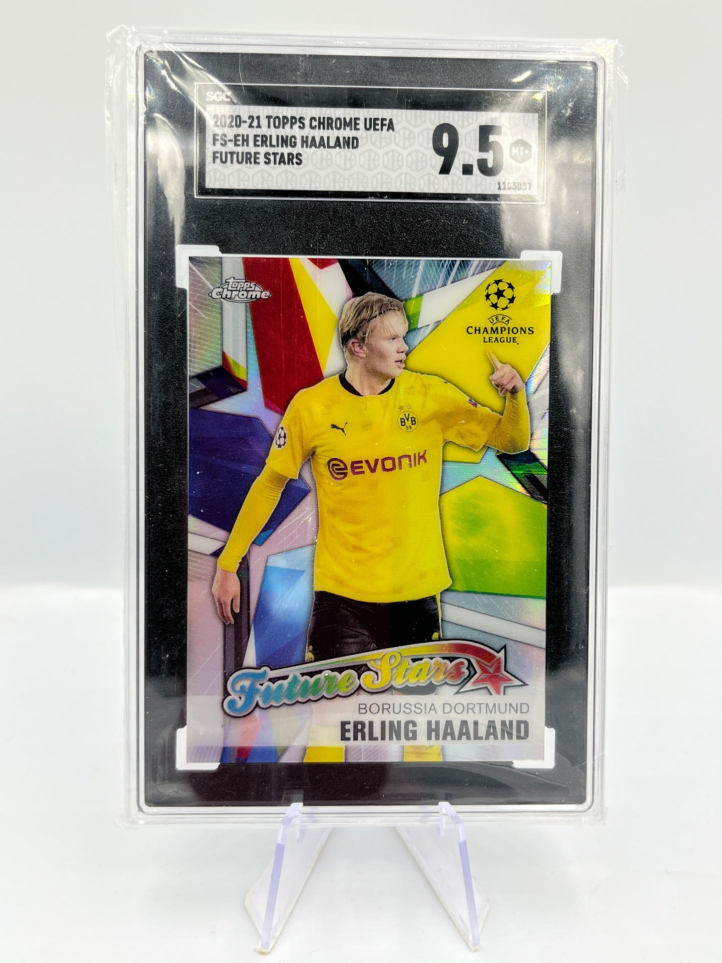 Topps Chrome UCC 20/21 Erling Haaland BVB Dortmund Future Stars SGC9.5 #FS-EH