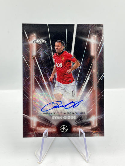 Topps Chrome UCC 24/25 Ryan Giggs Manchester United Black Lazer Autograph #BLA-RG
