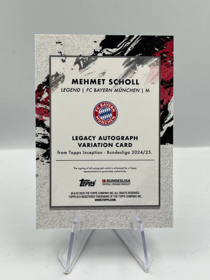 Topps Inception Bundesliga 24/25 Mehmet Scholl Bayern München Autograph 29/75