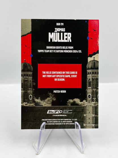 Topps Thomas Müller Bayern Match Worn Relic 185/250 #BGR-TM