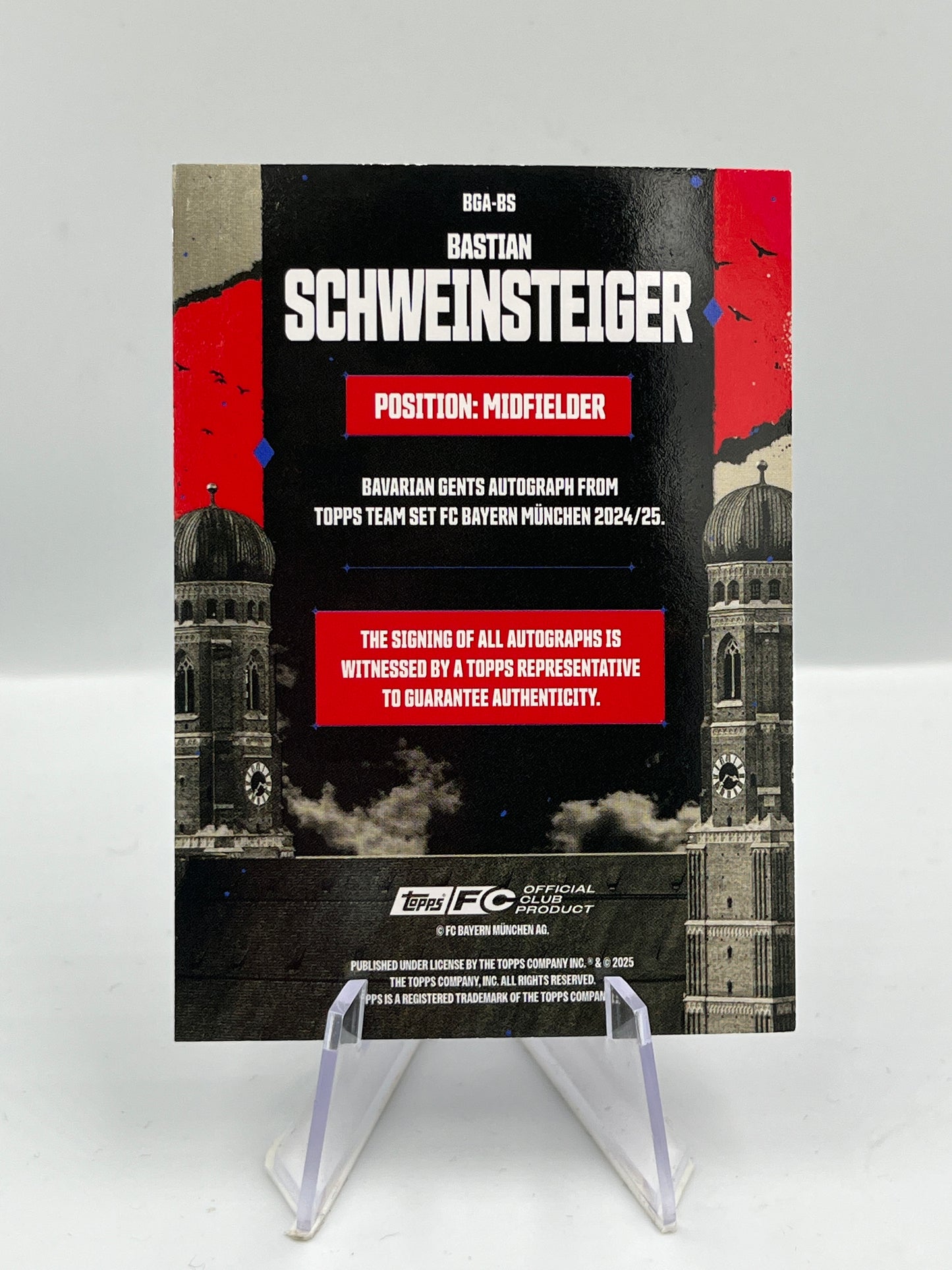 Bastian Schweinsteiger - Bayern München - Bavarian Gents Autograph - 30/50 - #BGA-BS