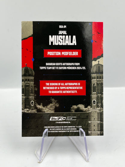 Topps Bayern 24/25 Jamal Musiala Bavarian Gents Auto 59/99 #BGA-JM
