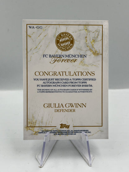 Topps Bayern München Forever 23/24 Giulia Gwinn Autograph #WA-GG