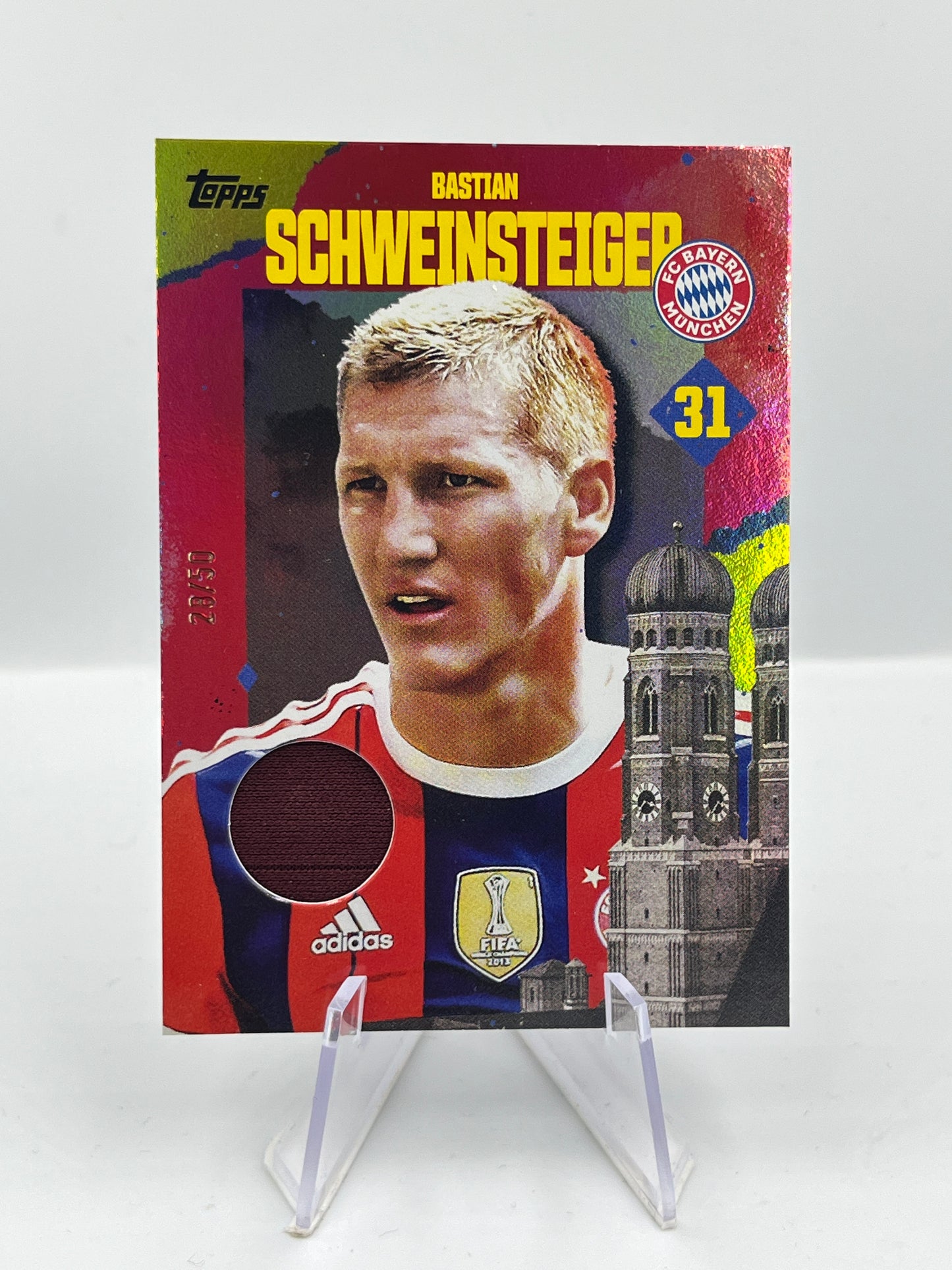 Topps Bayern 24/25 Bastian Schweinsteiger Match Worn Relic 28/50 #BGR-BS
