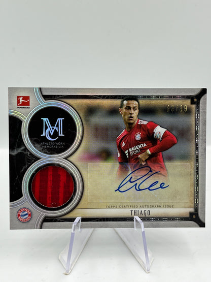 Topps Museum BuLi 18/19 Thiago Bayern Auto Relic 83/99 #MAR-T