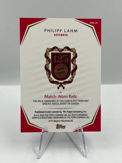 Topps 125 Jahre Bayern München Philipp Lahm Match Worn Relic 25/33 #PMR-PL