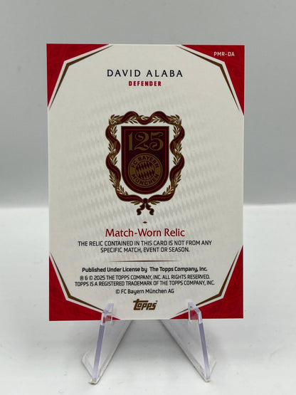 Topps 125 Jahre Bayern München David Alaba Match Worn Relic 12/49 #PMR-DA