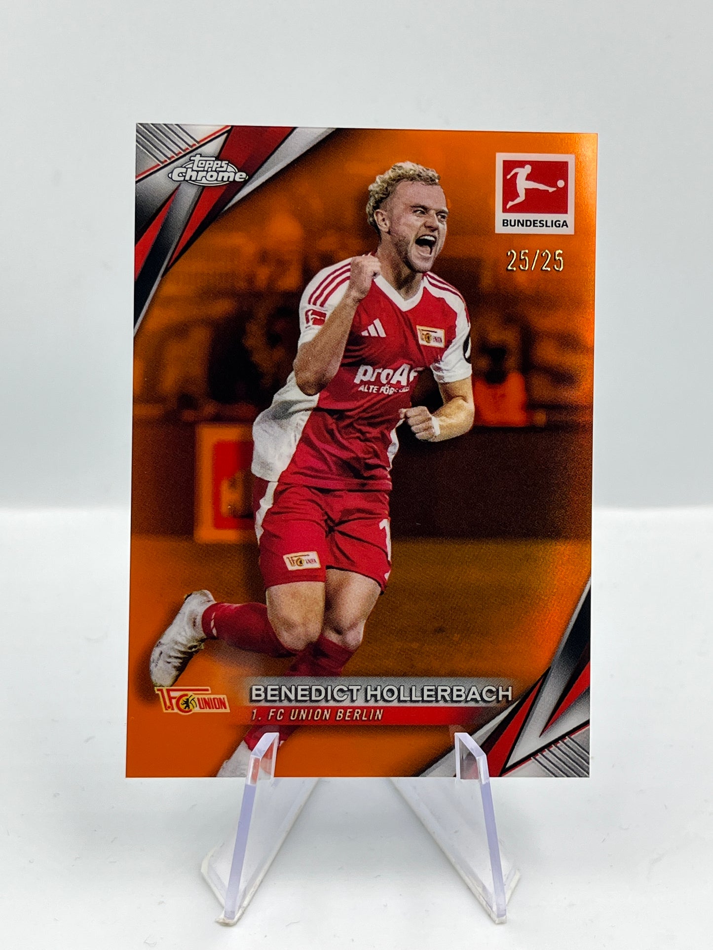 Topps Chrome BuLi 24/25 Benedict Hollerbach Union Berlin Orange 25/25 #11