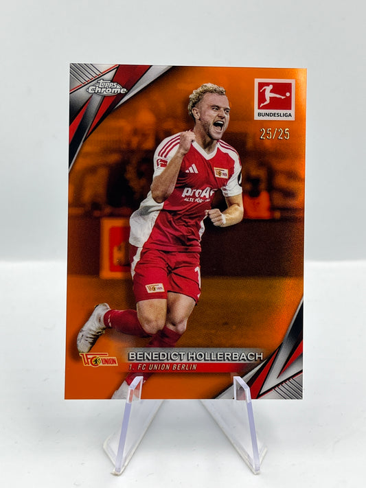 Topps Chrome BuLi 24/25 Benedict Hollerbach Union Berlin Orange 25/25 #11