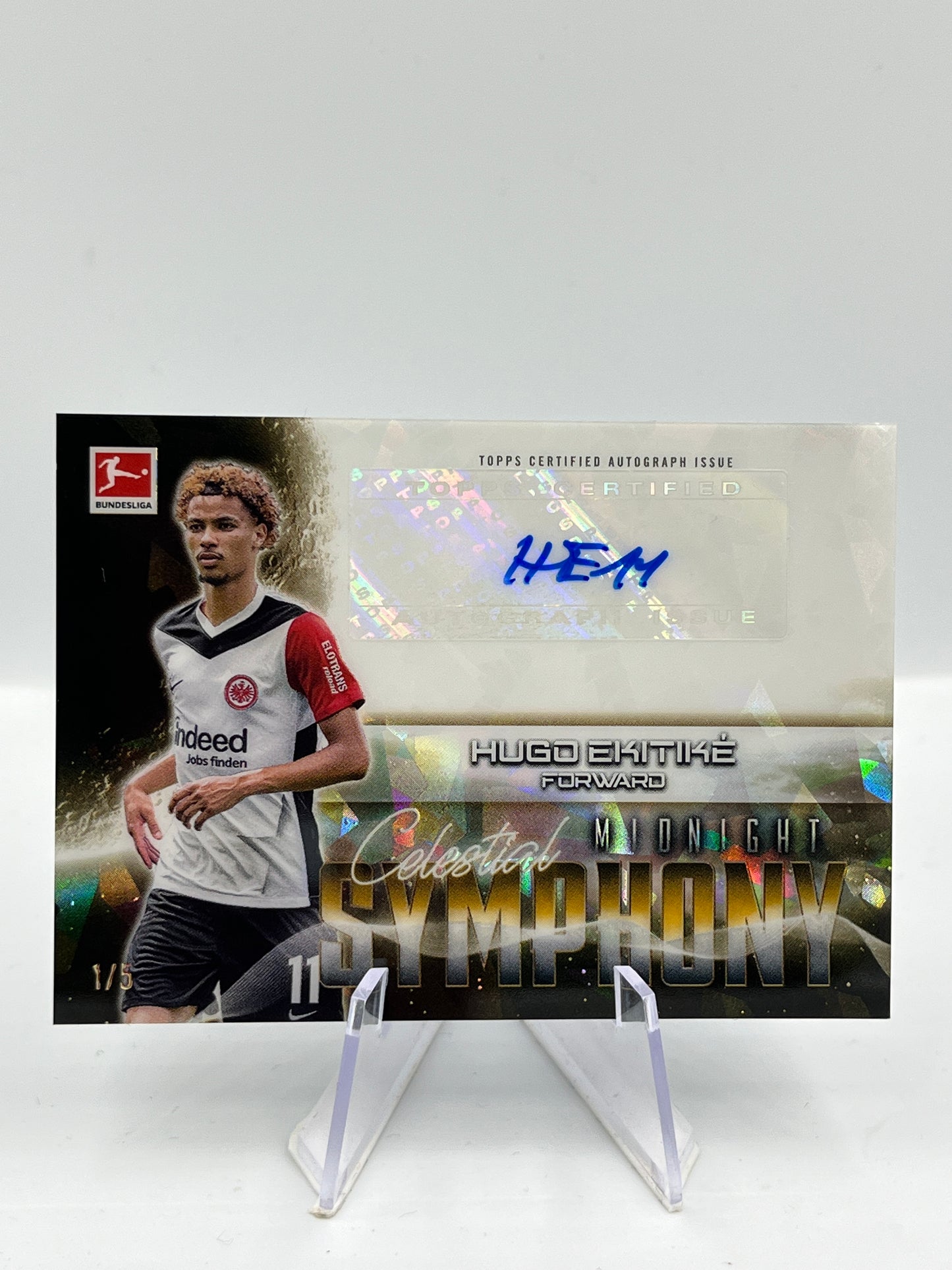 Topps Midnight BuLi 24/25 Hugo Ekitike Eintracht Frankfurt Autograph 1/5 #CS-HE