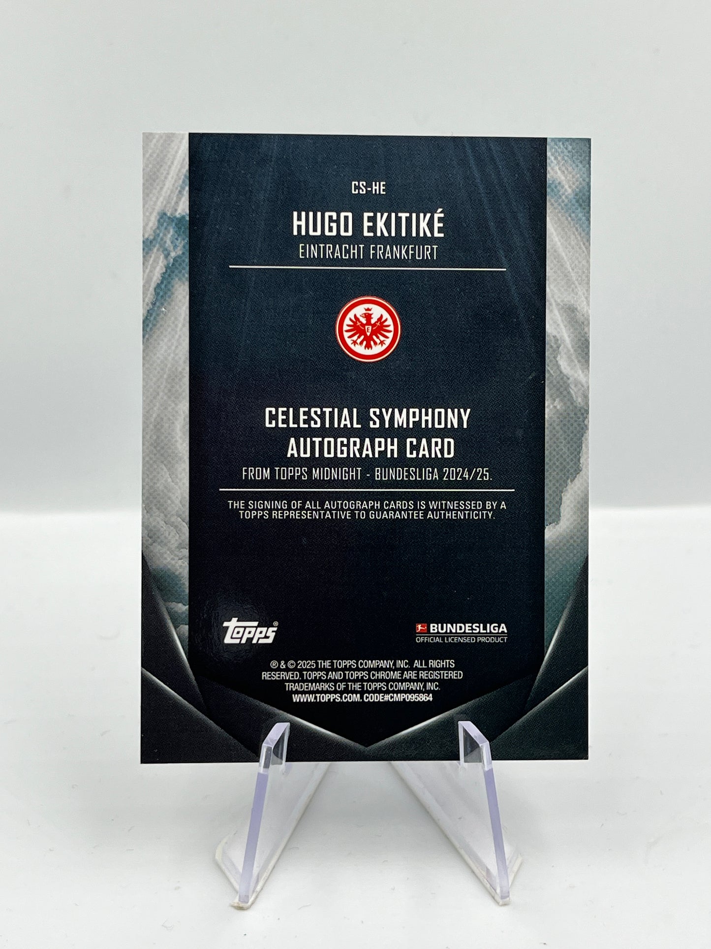 Topps Midnight BuLi 24/25 Hugo Ekitike Eintracht Frankfurt Autograph 1/5 #CS-HE