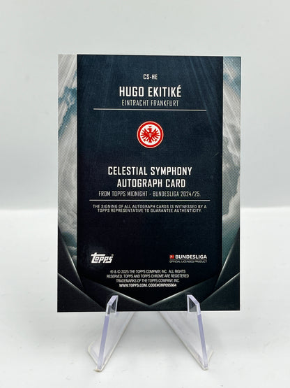 Topps Midnight BuLi 24/25 Hugo Ekitike Eintracht Frankfurt Autograph 1/5 #CS-HE
