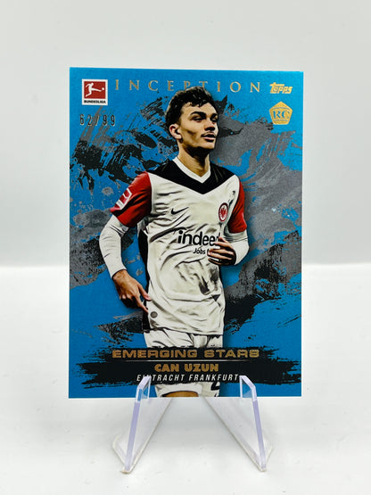 Topps Inception Bundesliga 24/25 Can Uzun Eintracht Frankfurt Emerging Stars RC 62/99