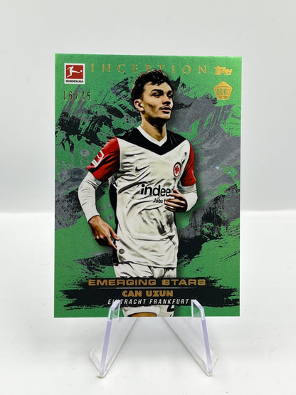 Topps Inception Bundesliga 24/25 Can Uzun Eintracht Frankfurt Emerging Stars RC 16/75