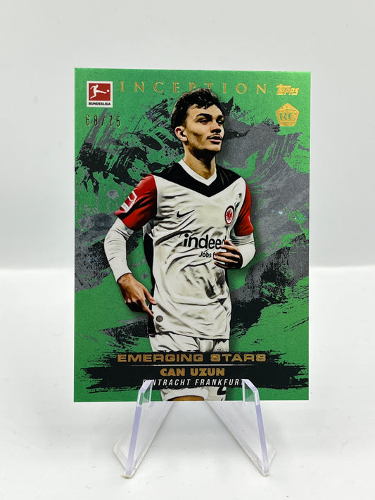 Topps Inception Bundesliga 24/25 Can Uzun Eintracht Frankfurt Emerging Stars RC 68/75