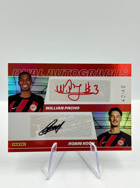 Willian Pacho/RobinKoch - Eintracht - Dual Autographs - 40/49 - #AUDUAL-01