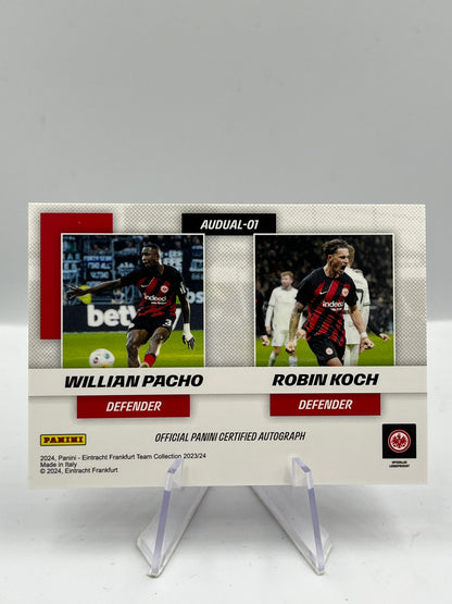 Panini Willian Pacho/RobinKoch - Eintracht - Dual Autographs - 40/49 - #AUDUAL-01