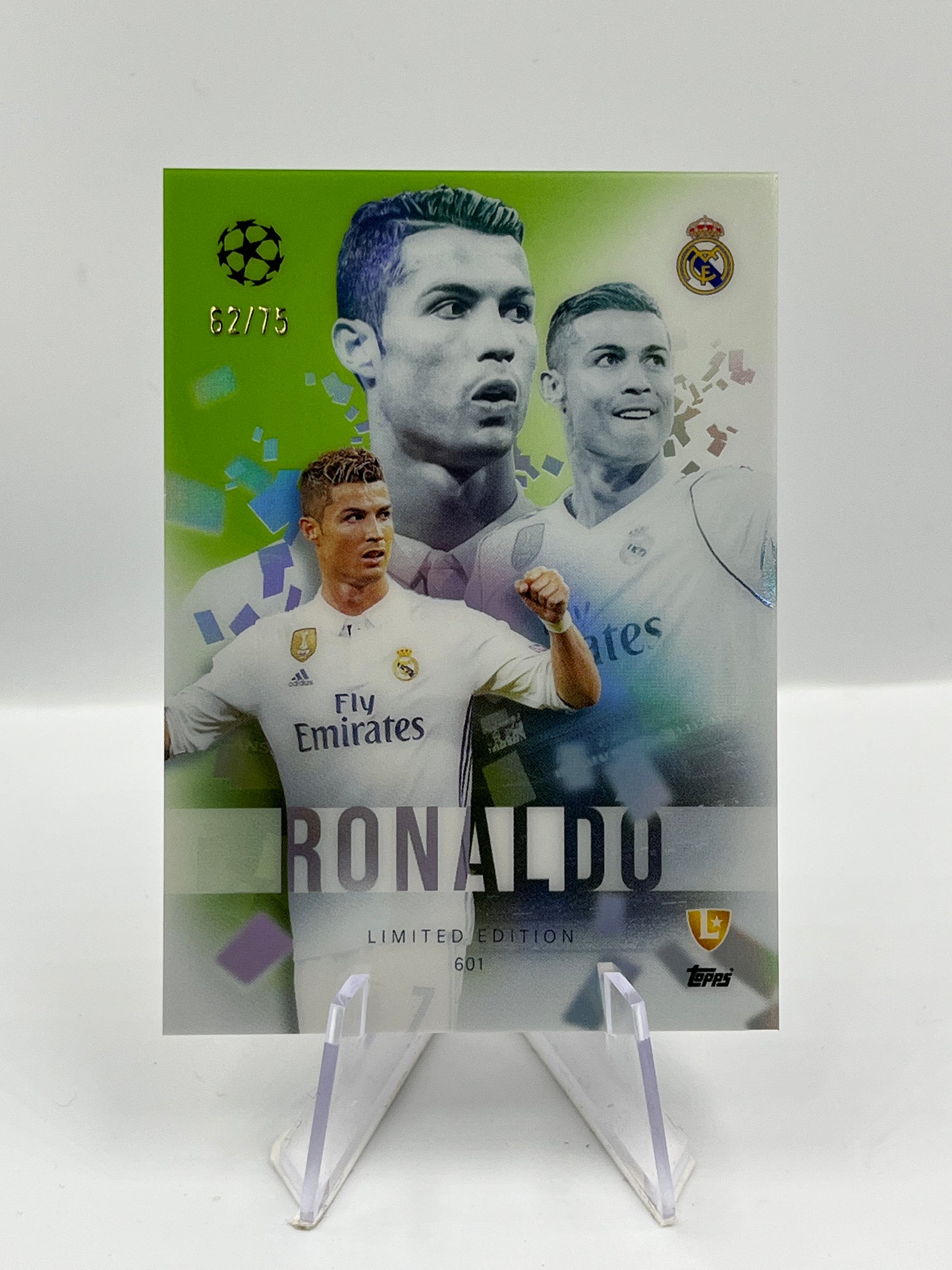 Topps Total Football 24/25 Cristiano Ronaldo Real Madrid Limited Edition 62/75