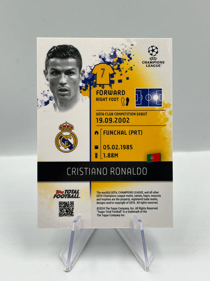 Topps Total Football 24/25 Cristiano Ronaldo Real Madrid Limited Edition 62/75
