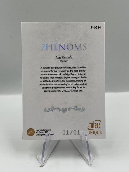 Futera Unique 2024 Jules Kounde Frankreich Gold Frame 1/ One of One #PNG24