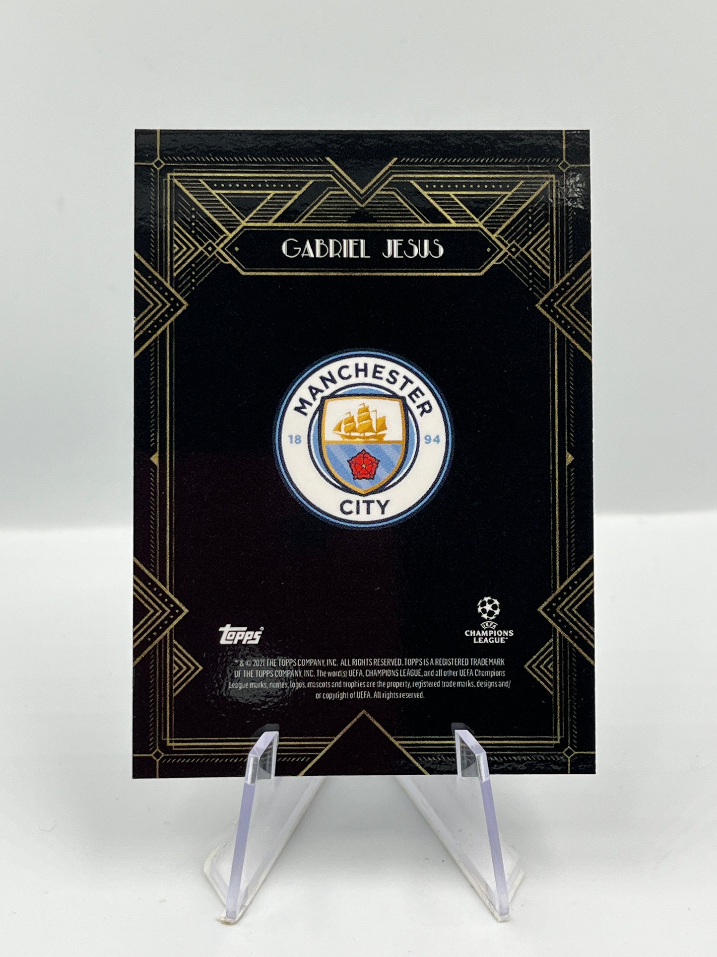 Topps Deco UCL 21/22 Gabriel Jesus Manchester City Autograph 75/99