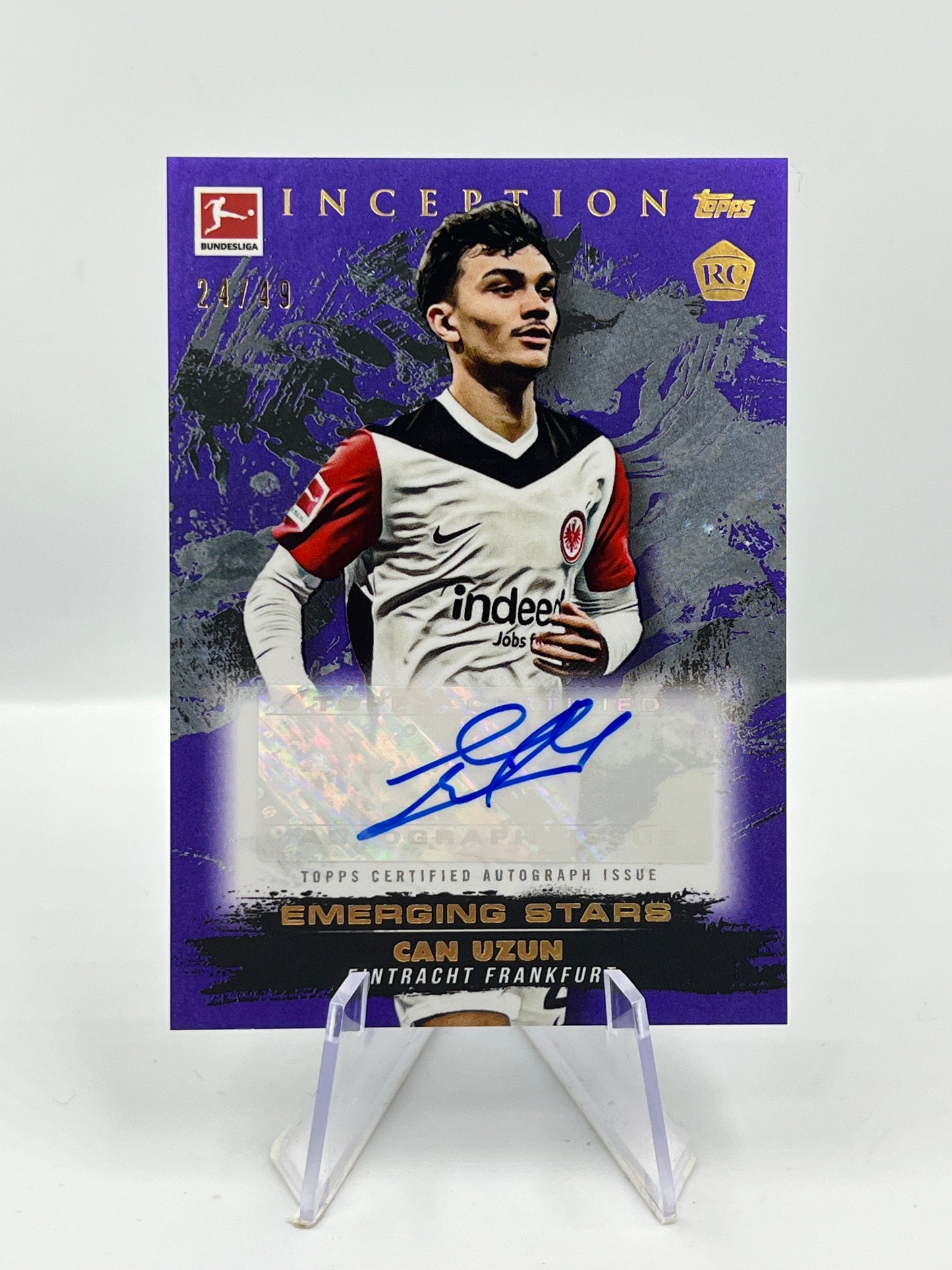 Topps Inception Bundesliga 24/25 Can Uzun Eintracht Frankfurt Autograph RC 24/49