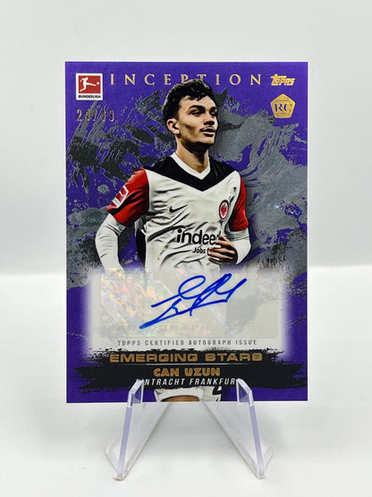 Topps Inception Bundesliga 24/25 Can Uzun Eintracht Frankfurt Autograph RC 24/49
