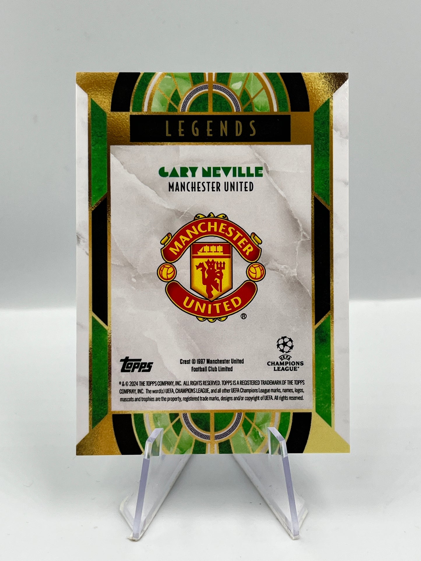 Topps Deco UCC 24/25 Gary Neville Manchester United Legend Autograph 01/99