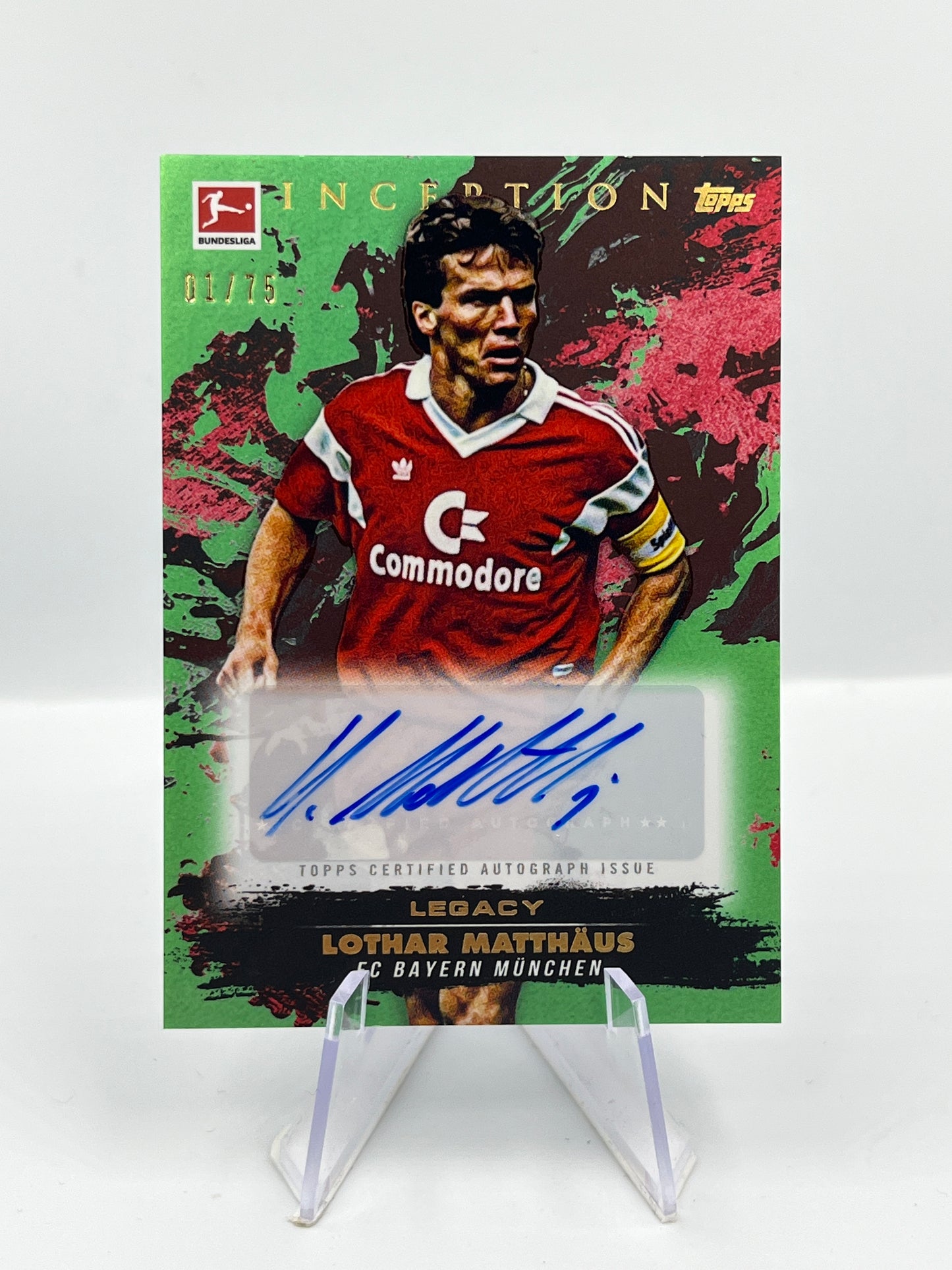 Topps Inception Bundesliga 24/25 Lothar Matthäus Bayern München Autograph 01/75