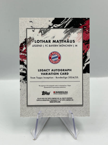 Topps Inception Bundesliga 24/25 Lothar Matthäus Bayern München Autograph 01/75