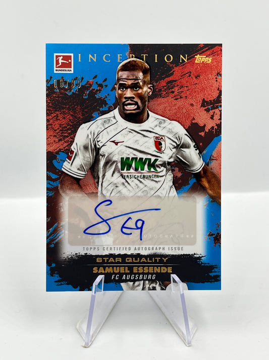 Topps Inception Bundesliga 24/25 Samuel Essende FC Augsburg Autograph 06/99