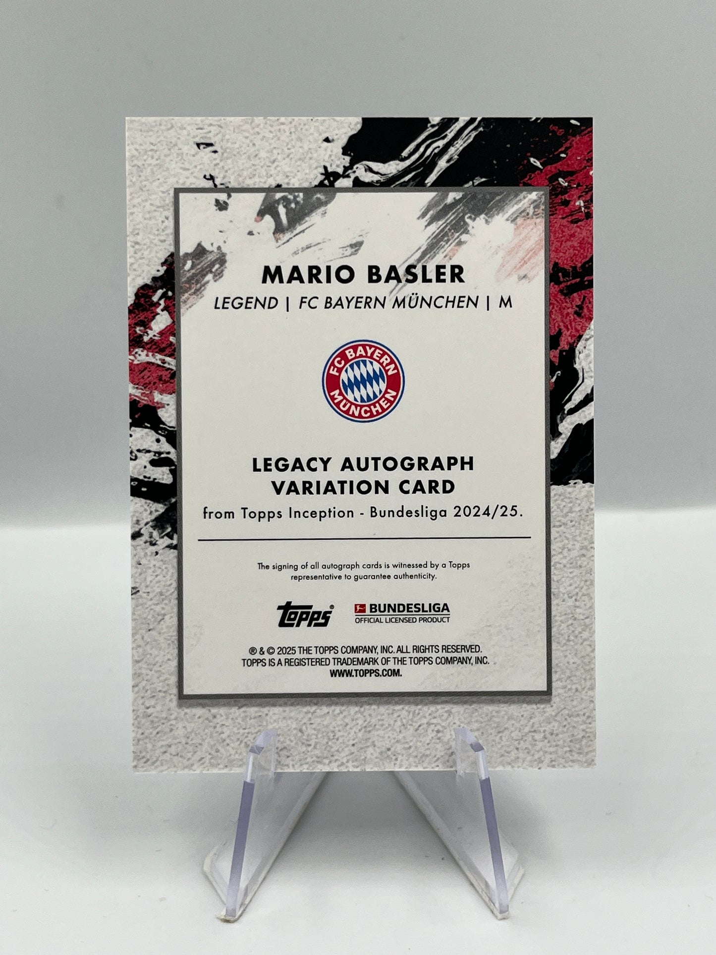 Topps Inception Bundesliga 24/25 Mario Basler Bayern München Autograph 22/49