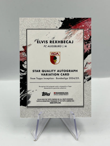 Topps Inception Bundesliga 24/25 Elvis Rexhbecaj FC Augsburg Autograph 41/49