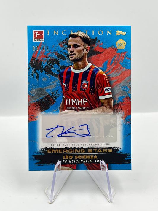 Topps Inception Bundesliga 24/25 Leo Scienza Heidenheim Autograph RC 07/99