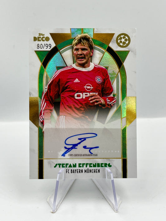 Topps Deco UCC 24/25 Stefan Effenberg Bayern München Legend Auto 80/99