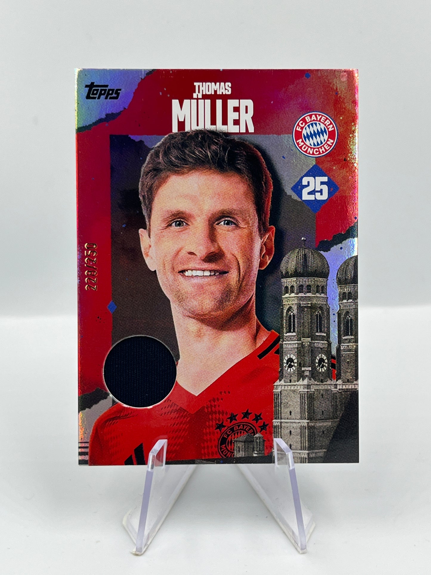Topps Bayern 24/25 Thomas Müller Match Worn Relic 228/250 #BGR-TM