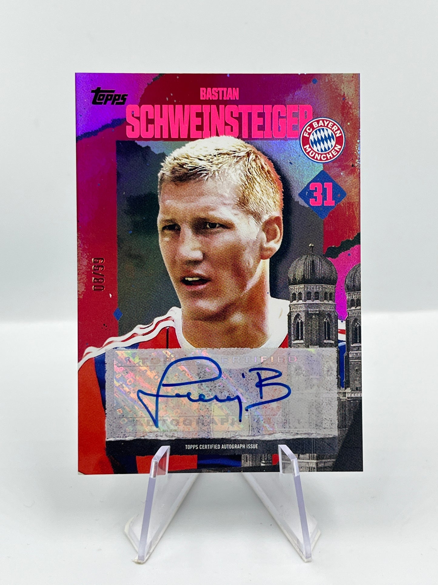 Topps Bayern 24/25 Bastian Schweinsteiger Bavarian Gents Auto 08/99 #BGA-BS
