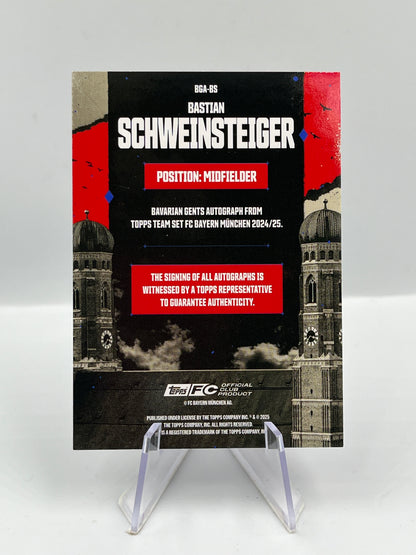 Topps Bayern 24/25 Bastian Schweinsteiger Bavarian Gents Auto 08/99 #BGA-BS