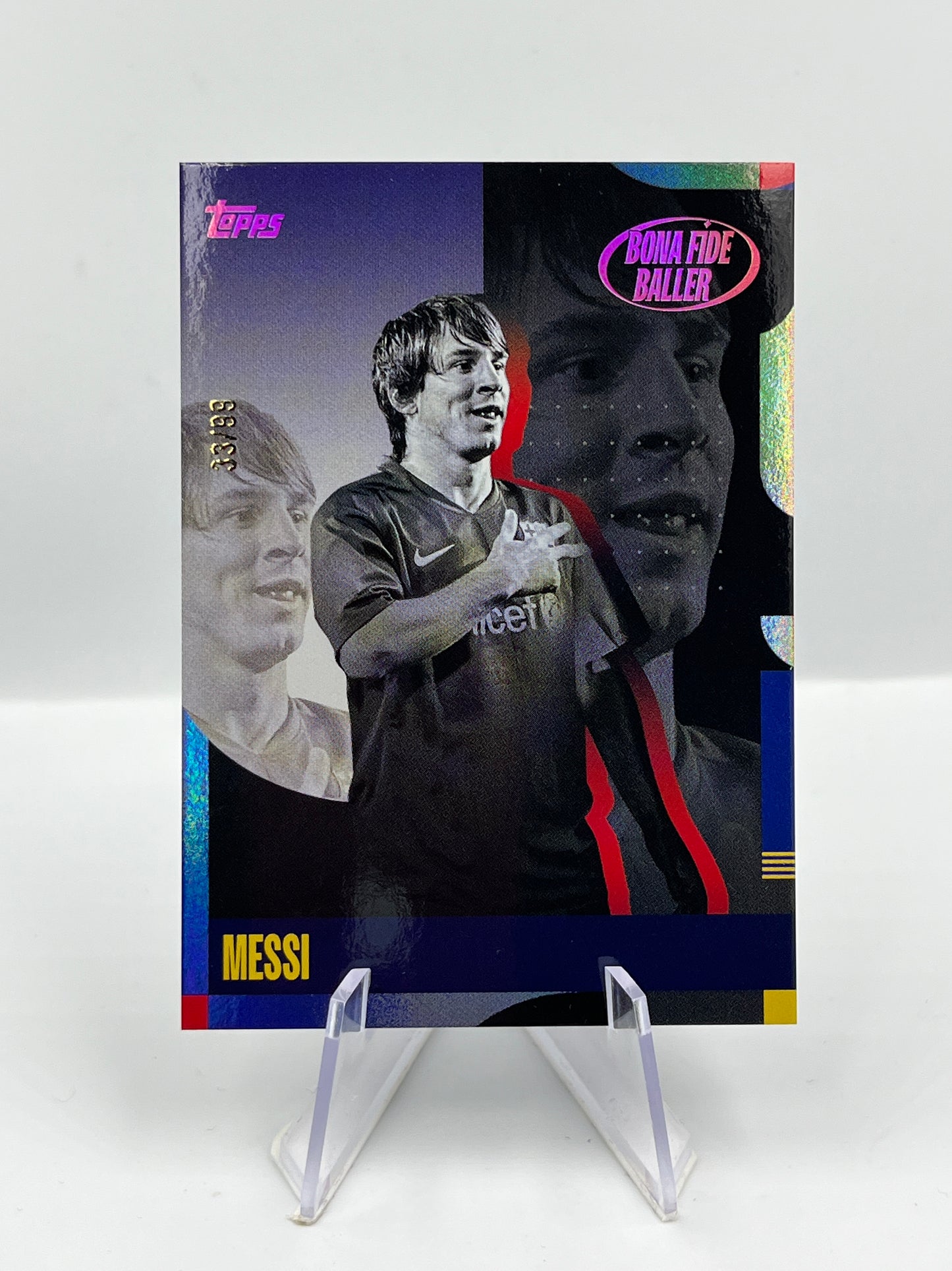 Topps Barcelona 24/25 Lionel Messi Bona Fide Baller 33/99 #48