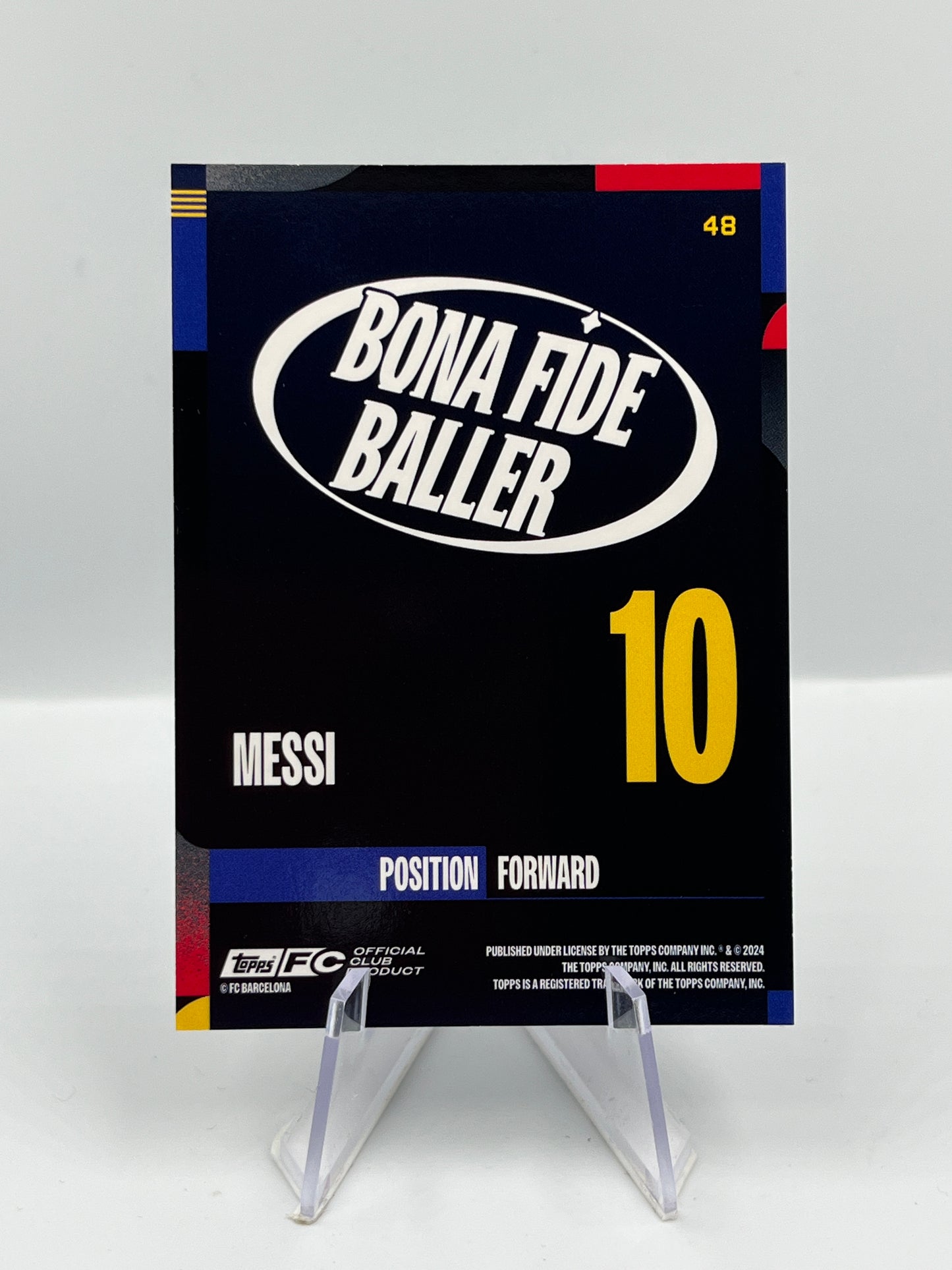 Topps Barcelona 24/25 Lionel Messi Bona Fide Baller 33/99 #48