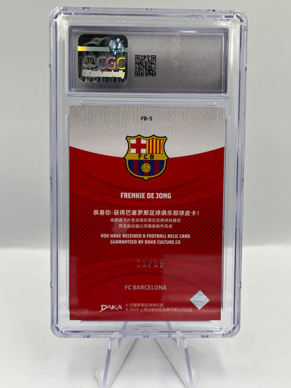 Frankie De Jong - Barcelona - Ball Relic - 11/19 - CGC9 - #FB-5