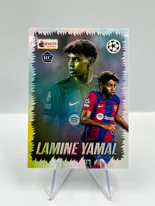 Topps Merlin Heritage 23/24 Lamine Yamal Barcelona Young Guns RC #134